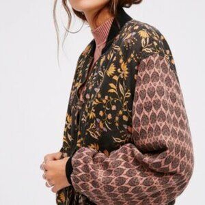 Free People Printed Bomber